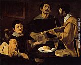 Diego Rodriguez de Silva Velazquez Three Musicians painting